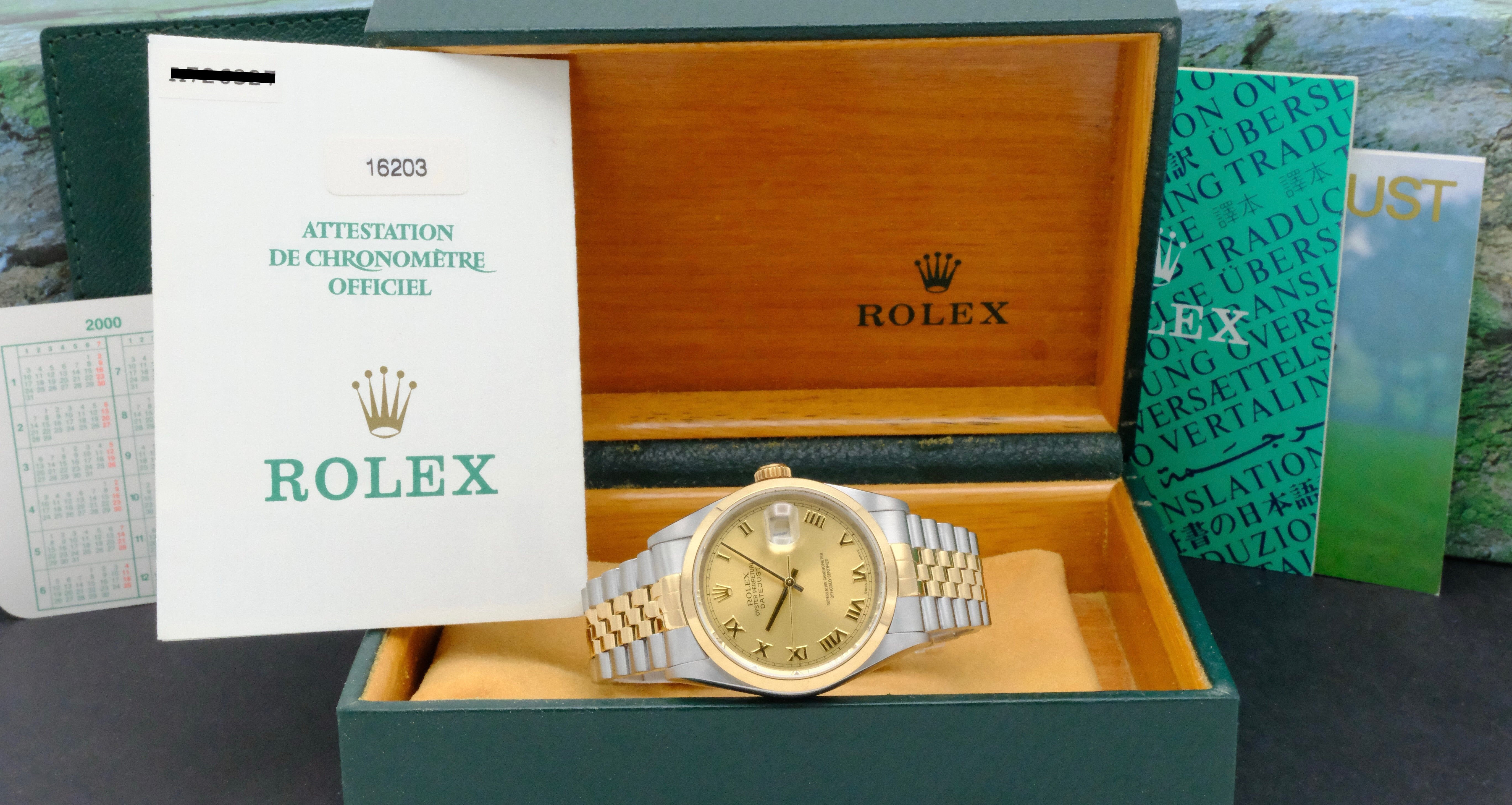 Rolex Datejust 16203 - 2000 - Rolex horloge - Rolex kopen - Rolex heren horloge - Trophies Watches
