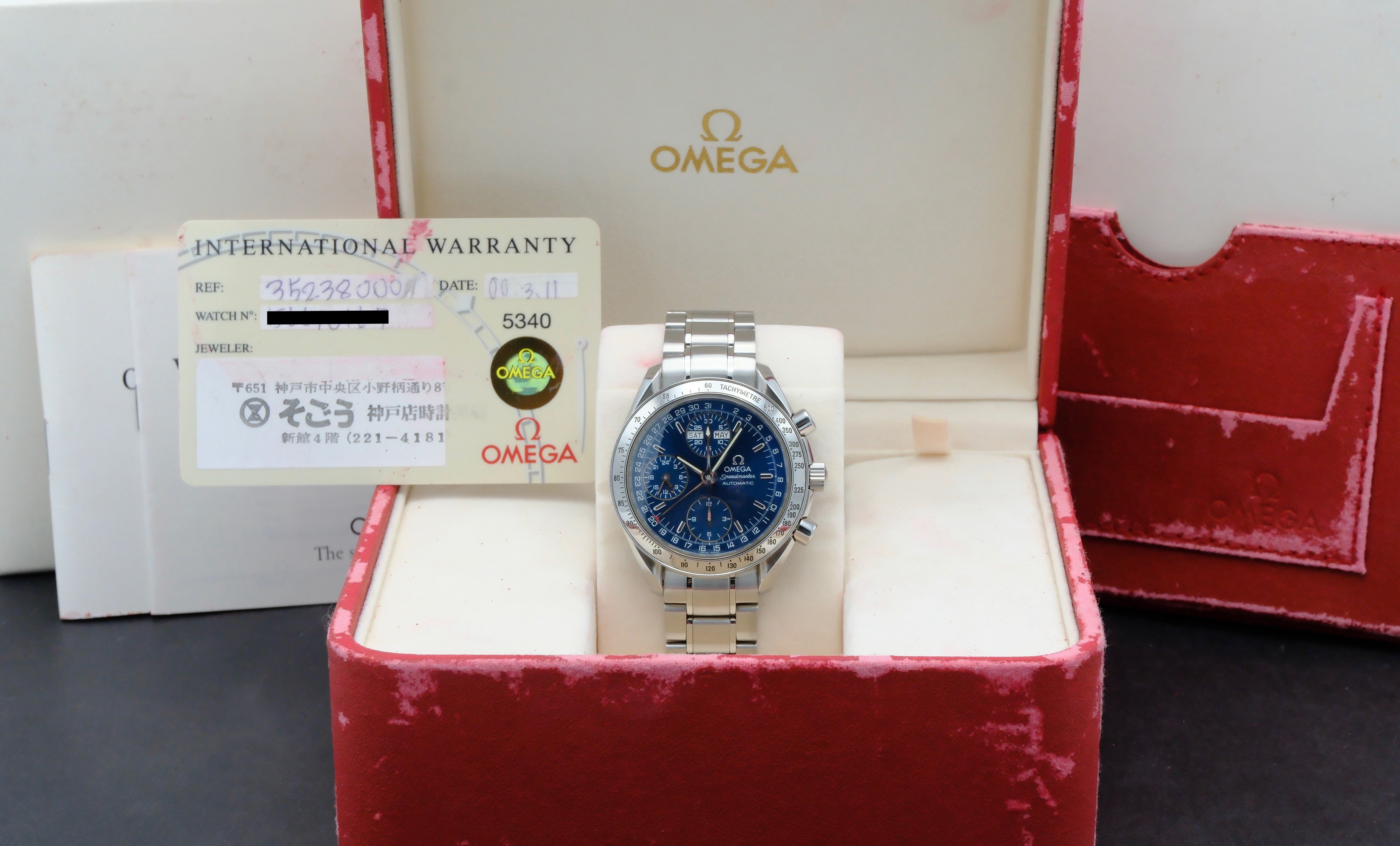 Omega Speedmaster Day Date 3523.80.00 - 2000 - Omega horloge - Omega kopen - Omega heren horloge - Trophies Watches
