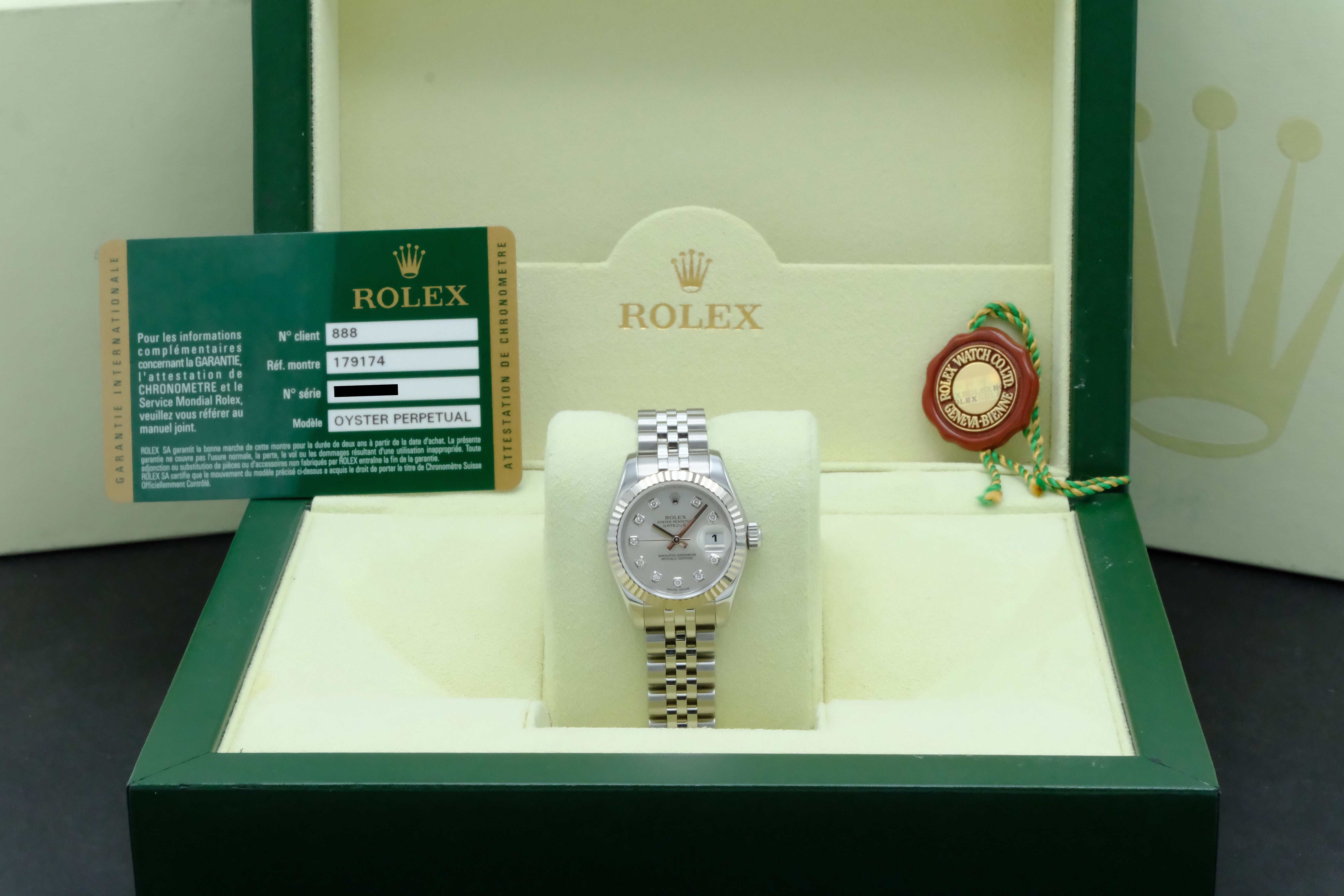Rolex Oyster Perpetual Lady Datejust 179174G - 2010 - Rolex horloge - Rolex kopen - Rolex dames horloge - Trophies Watches