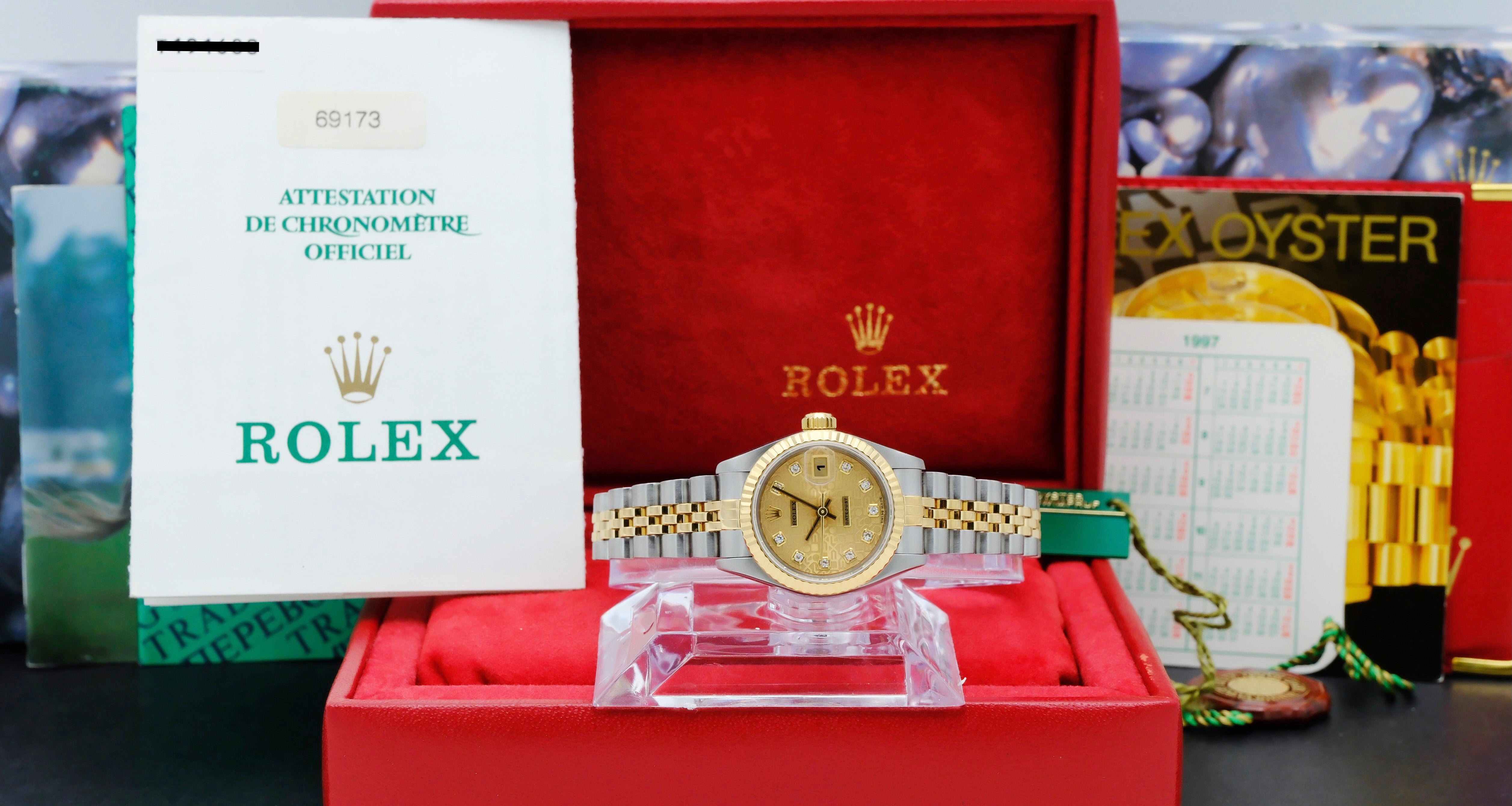 Rolex Lady-Datejust 69173G - 1997 - Rolex horloge - Rolex kopen - Rolex dames horloge - Trophies Watches