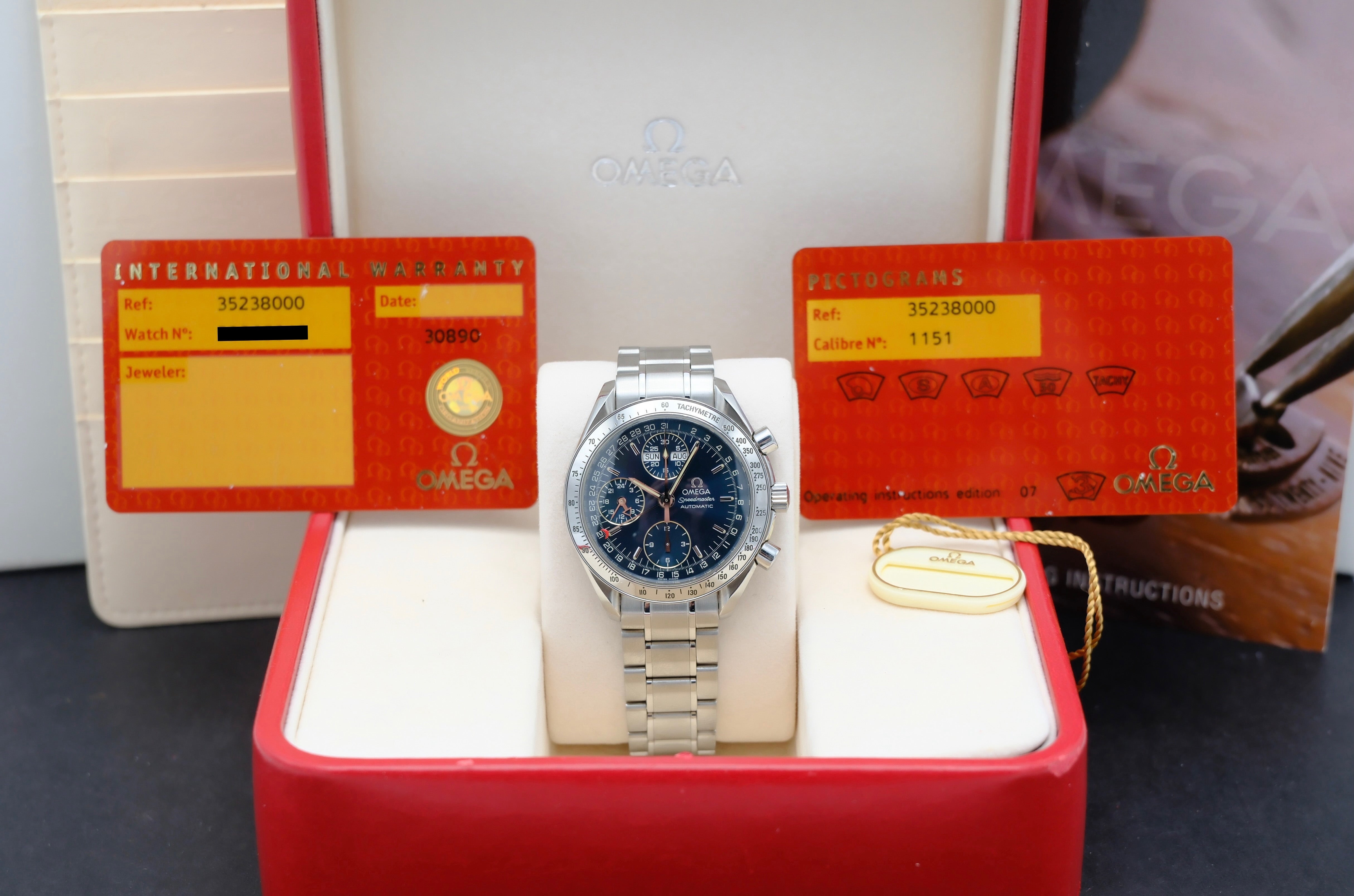 Omega Speedmaster Day Date 3523.80.00 - 1998 - Omega horloge - Omega kopen - Omega heren horloge - Trophies Watches