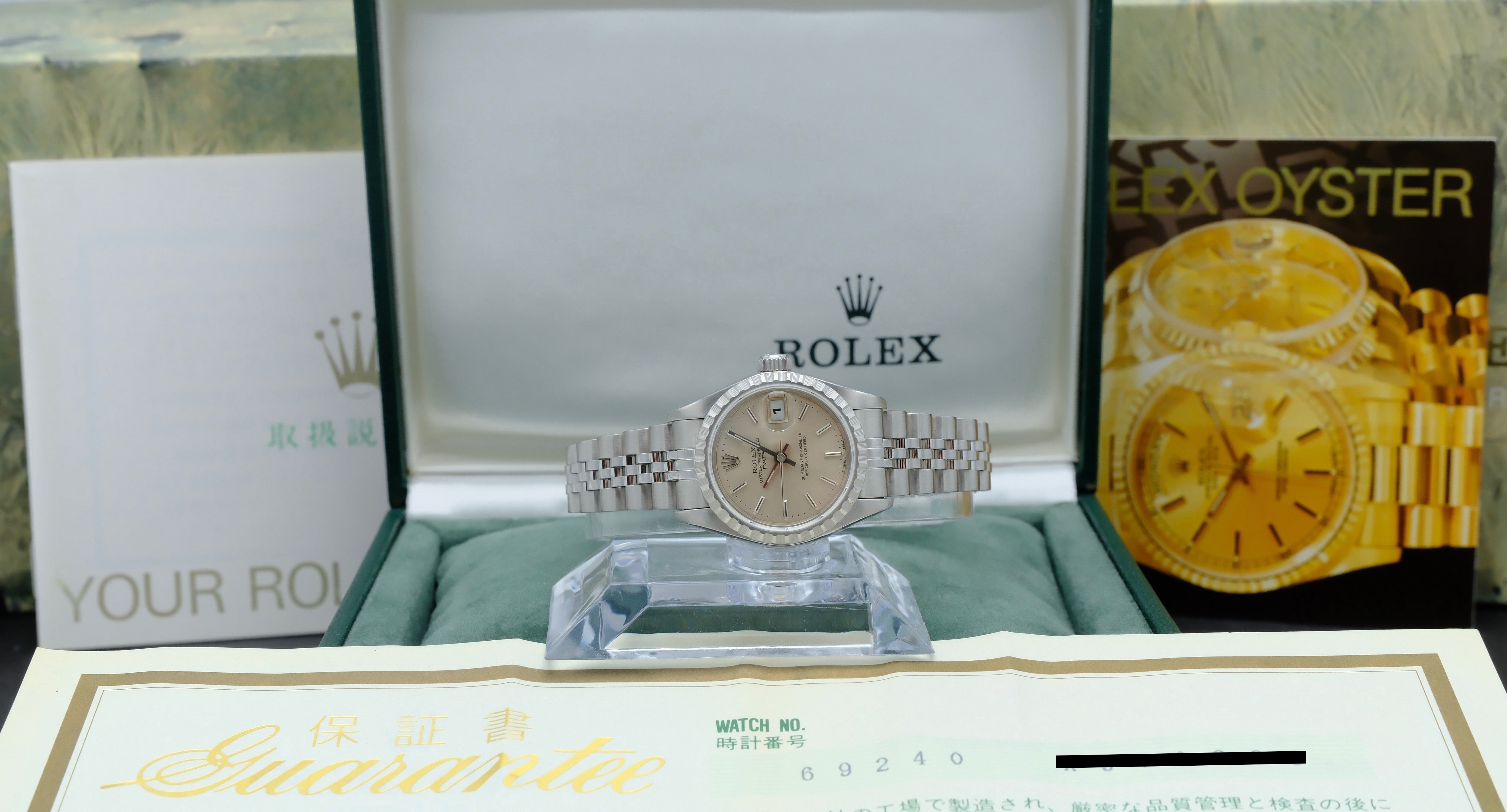 Rolex Oyster Perpetual Lady Date 69240 - 1994 - Rolex horloge - Rolex kopen - Rolex dames horloge - Trophies Watches
