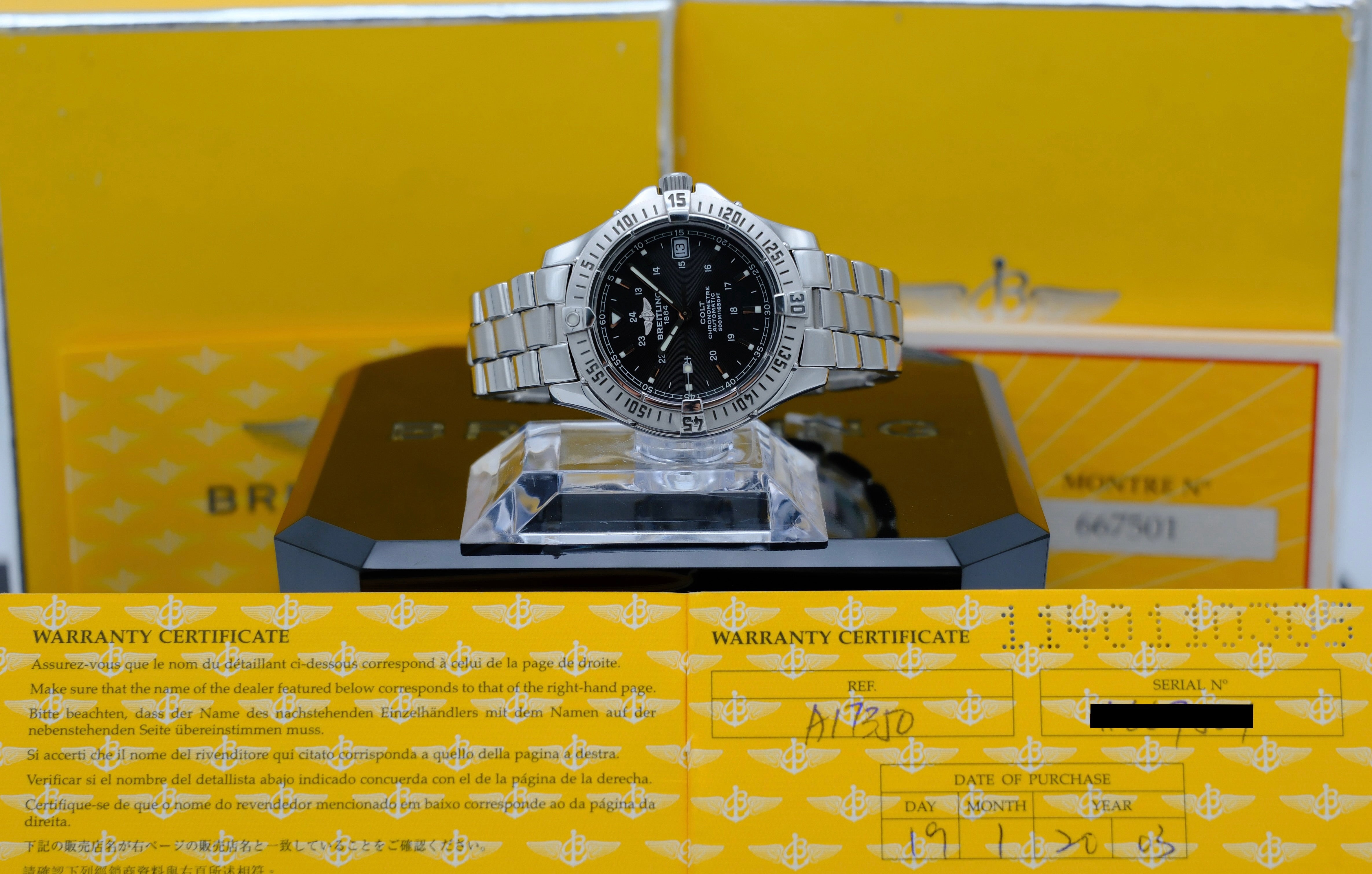 Breitling Colt A17350 - 2003 - Breitling horloge - Breitling kopen - Breitling heren horloge - Trophies Watches