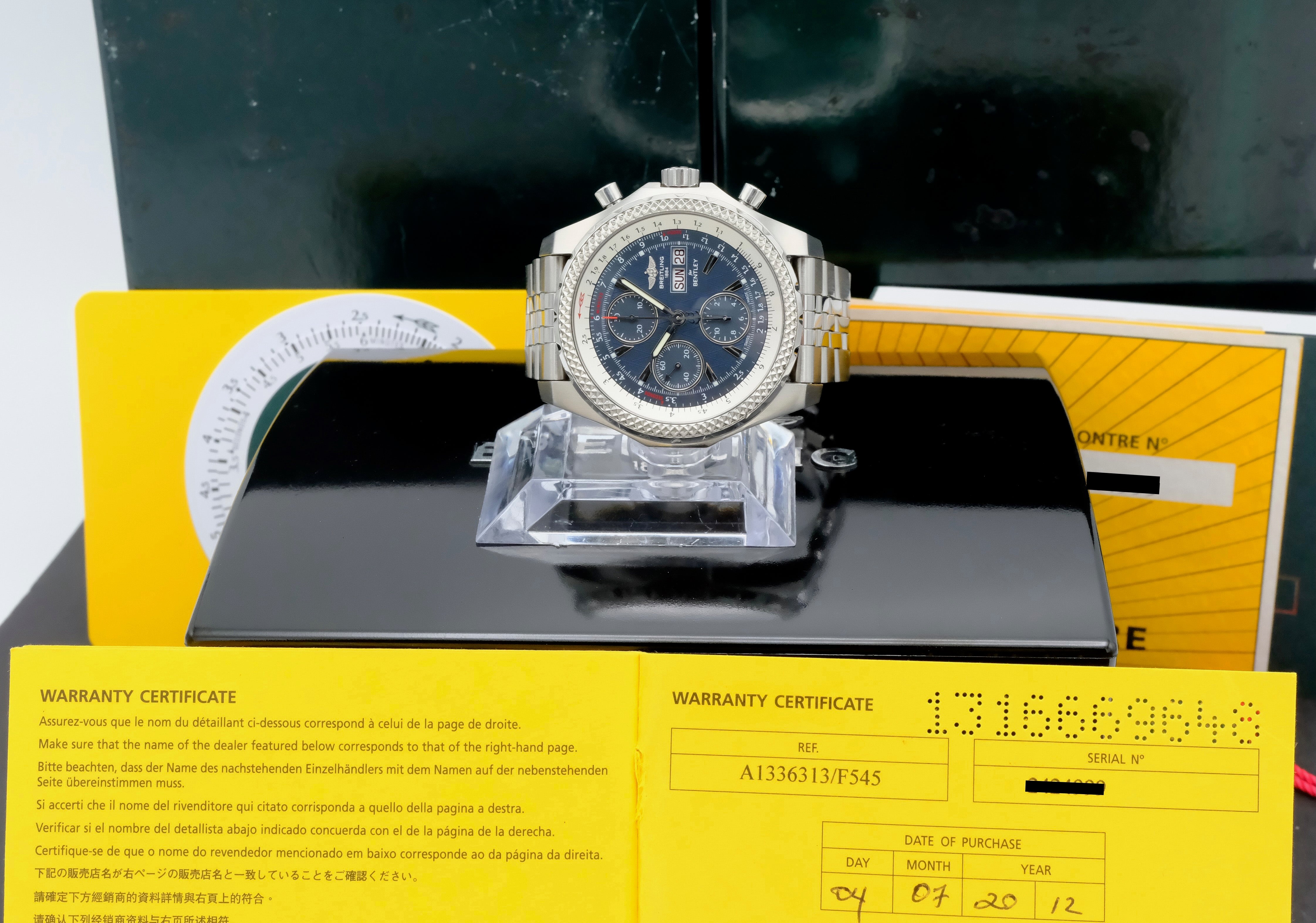 Breitling Bentley GT A13363 - 2012 - Breitling horloge - Breitling kopen - Breitling heren horloge - Trophies Watches