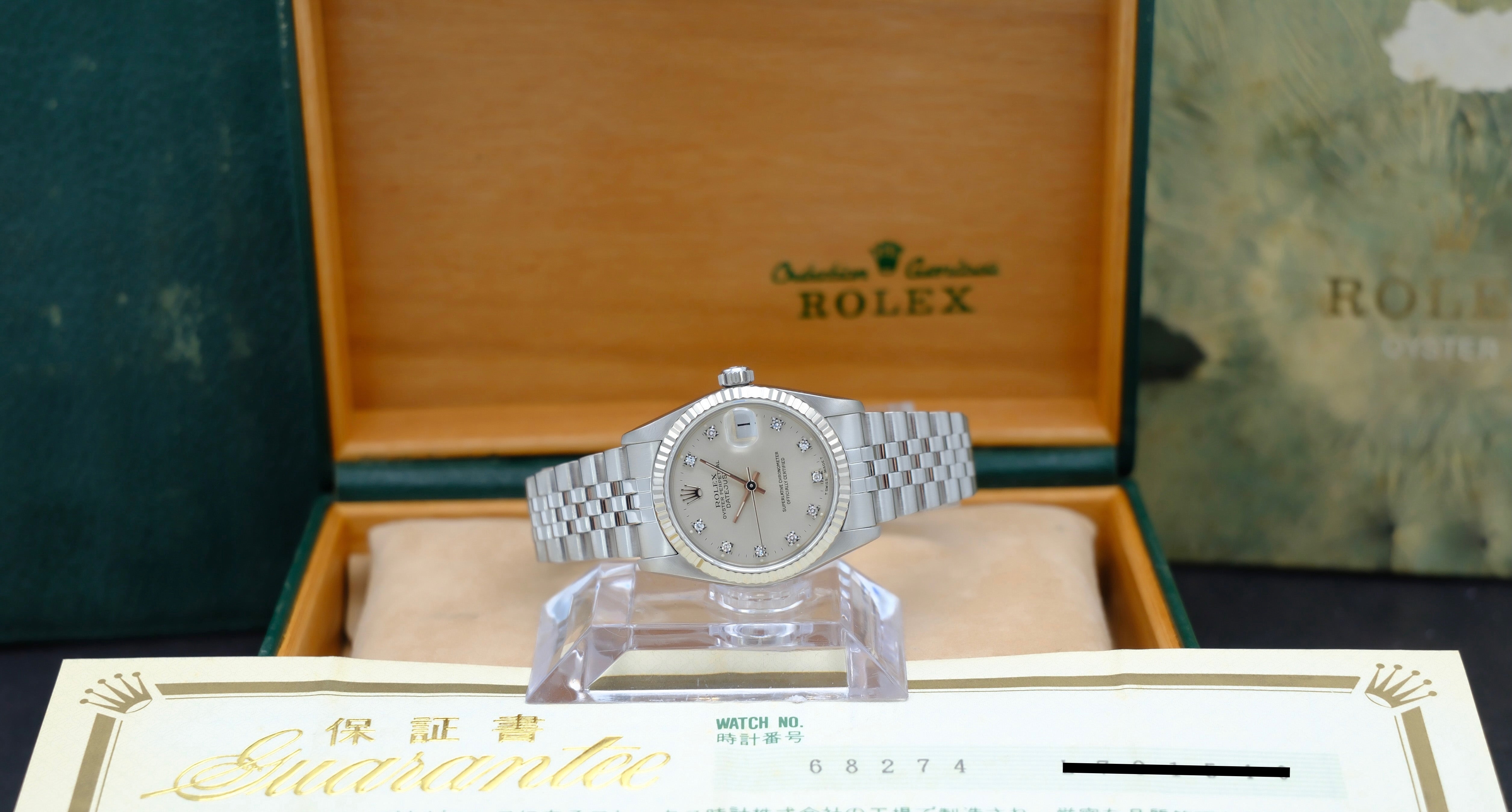 Rolex Datejust 31 68274G - 1990 - Rolex horloge - Rolex kopen - Rolex dames horloge - Trophies Watches