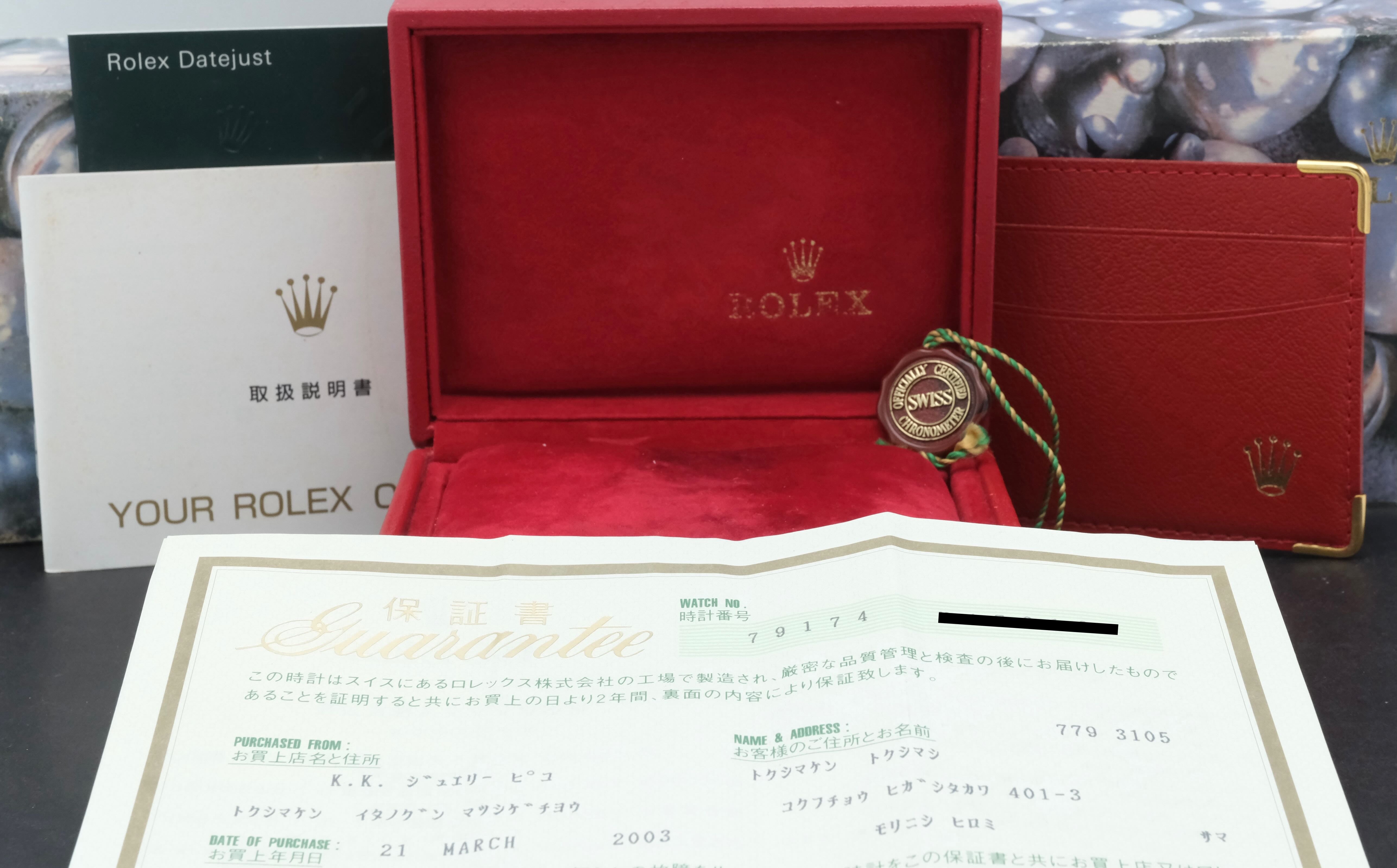 Rolex Oyster Perpetual Lady Datejust 79174 - 2003 - Rolex horloge - Rolex kopen - Rolex dames horloge - Trophies Watches