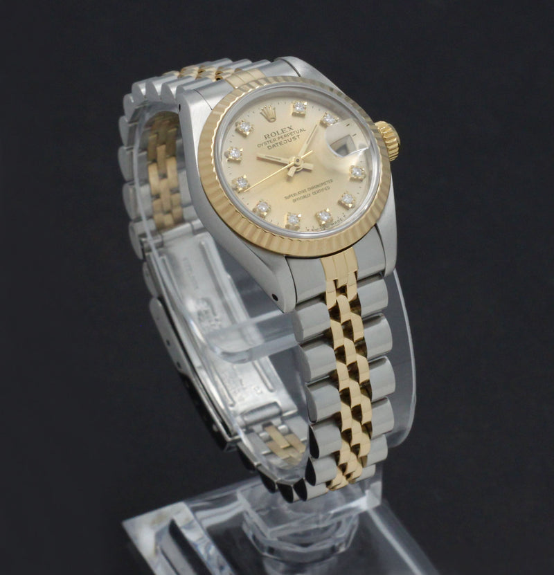 Rolex Lady-Datejust 69173G - 1990 - Rolex horloge - Rolex kopen - Rolex dames horloge - Trophies Watches