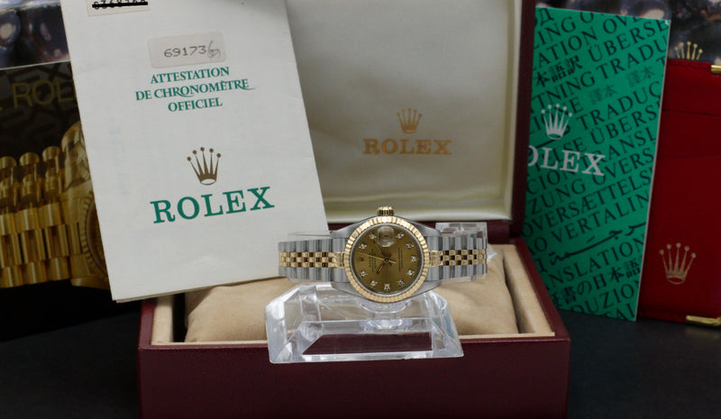 Rolex Lady-Datejust 69173G - 1994 - Rolex horloge - Rolex kopen - Rolex dames horloge - Trophies Watches