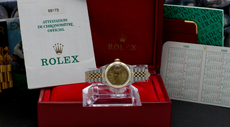Rolex Lady-Datejust 69173 - 1999 - Rolex horloge - Rolex kopen - Rolex dames horloge - Trophies Watches
