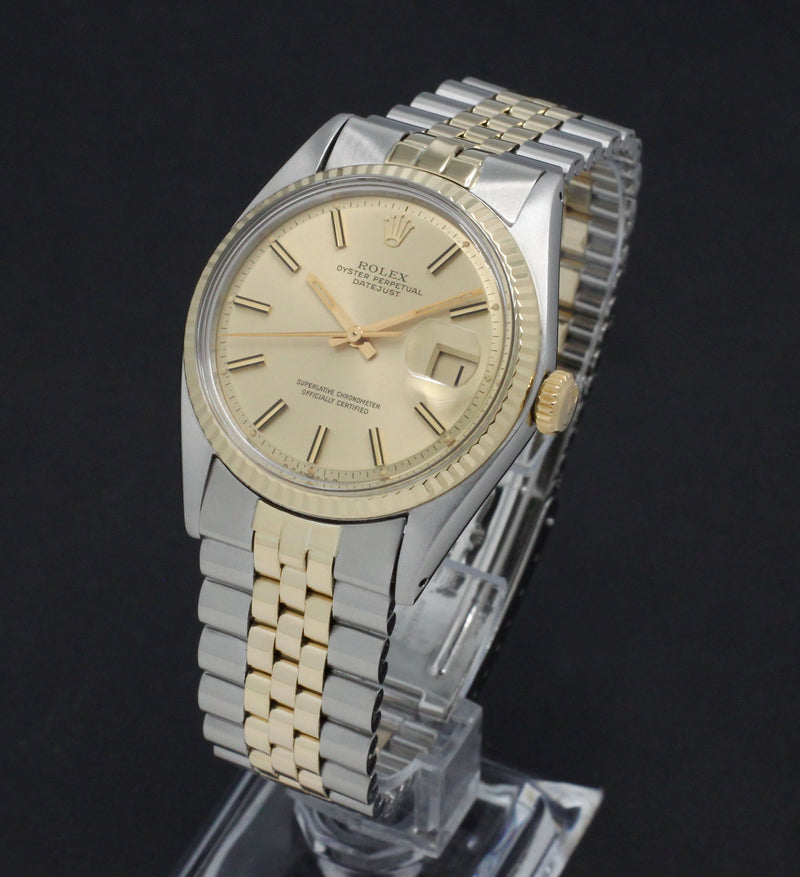 Rolex Datejust 1601 - 1973 - goud/staal - two/tone - Rolex horloge - Rolex kopen - Rolex heren horloge - Trophies Watches