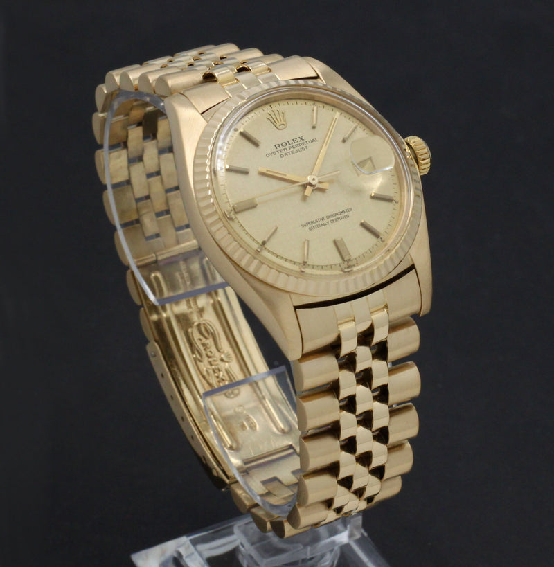 Rolex Datejust 1601 "Linen Dial", Box & Papers, 1973