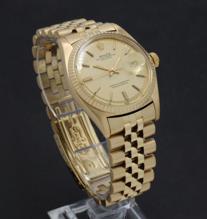 Rolex Datejust 1601 "Linen Dial", Box & Papers, 1973