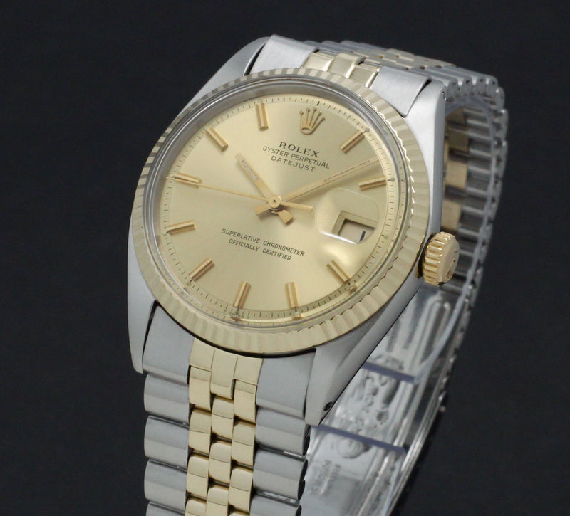 Rolex Datejust 1601 - 1972 - goud/staal - two/tone - Rolex horloge - Rolex kopen - Rolex heren horloge - Trophies Watches