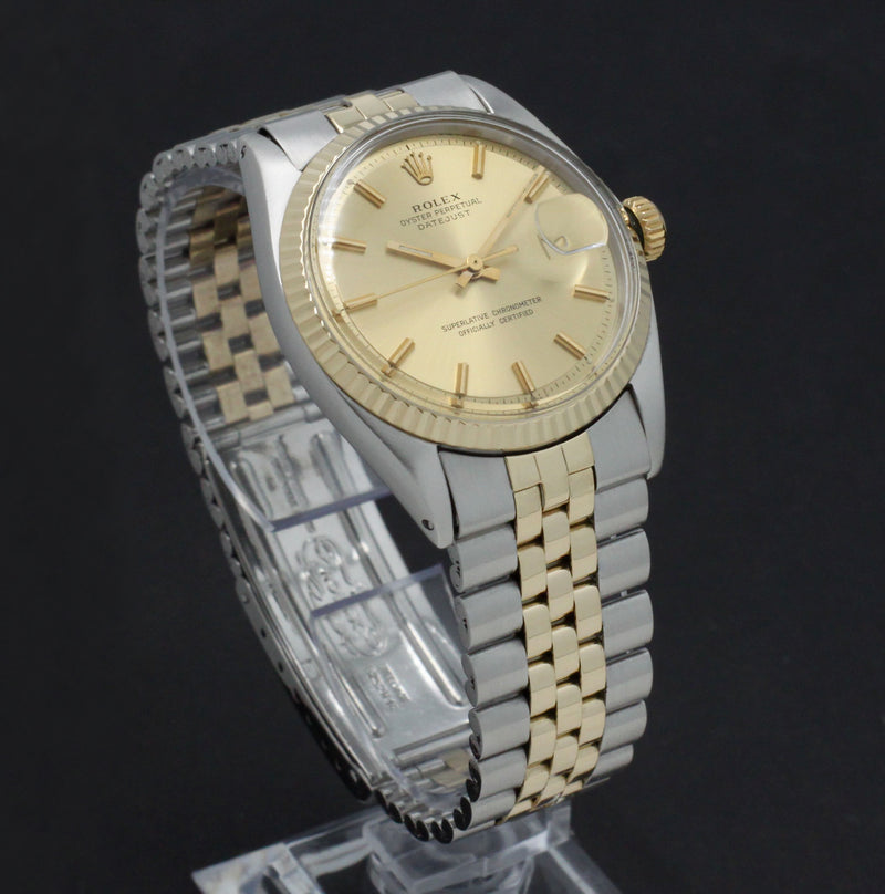 Rolex Datejust 1601 - 1972 - goud/staal - two/tone - Rolex horloge - Rolex kopen - Rolex heren horloge - Trophies Watches