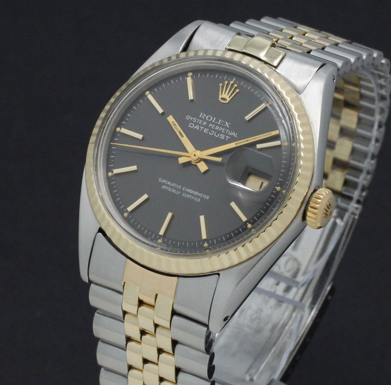 Rolex Datejust 1601 - 1971 - goud/staal - two/tone - Rolex horloge - Rolex kopen - Rolex heren horloge - Trophies Watches