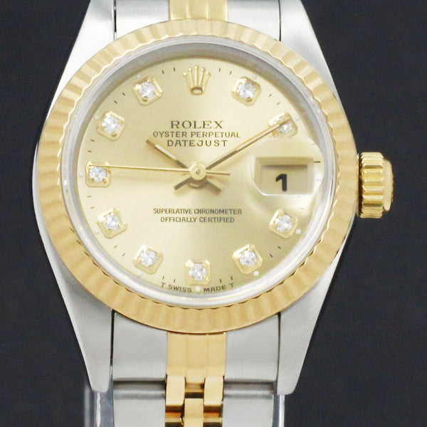 Rolex Lady-Datejust 69173G - 1995 - Rolex horloge - Rolex kopen - Rolex dames horloge - Trophies Watches