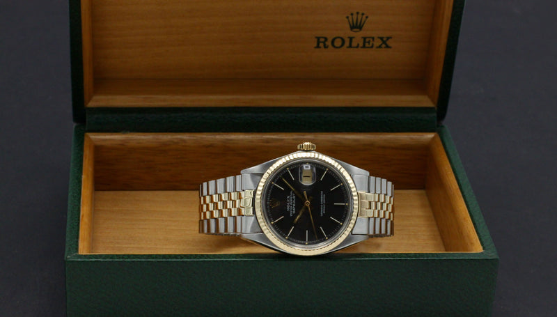 Rolex Datejust 1601 - 1971 - goud/staal - two/tone - Rolex horloge - Rolex kopen - Rolex heren horloge - Trophies Watches