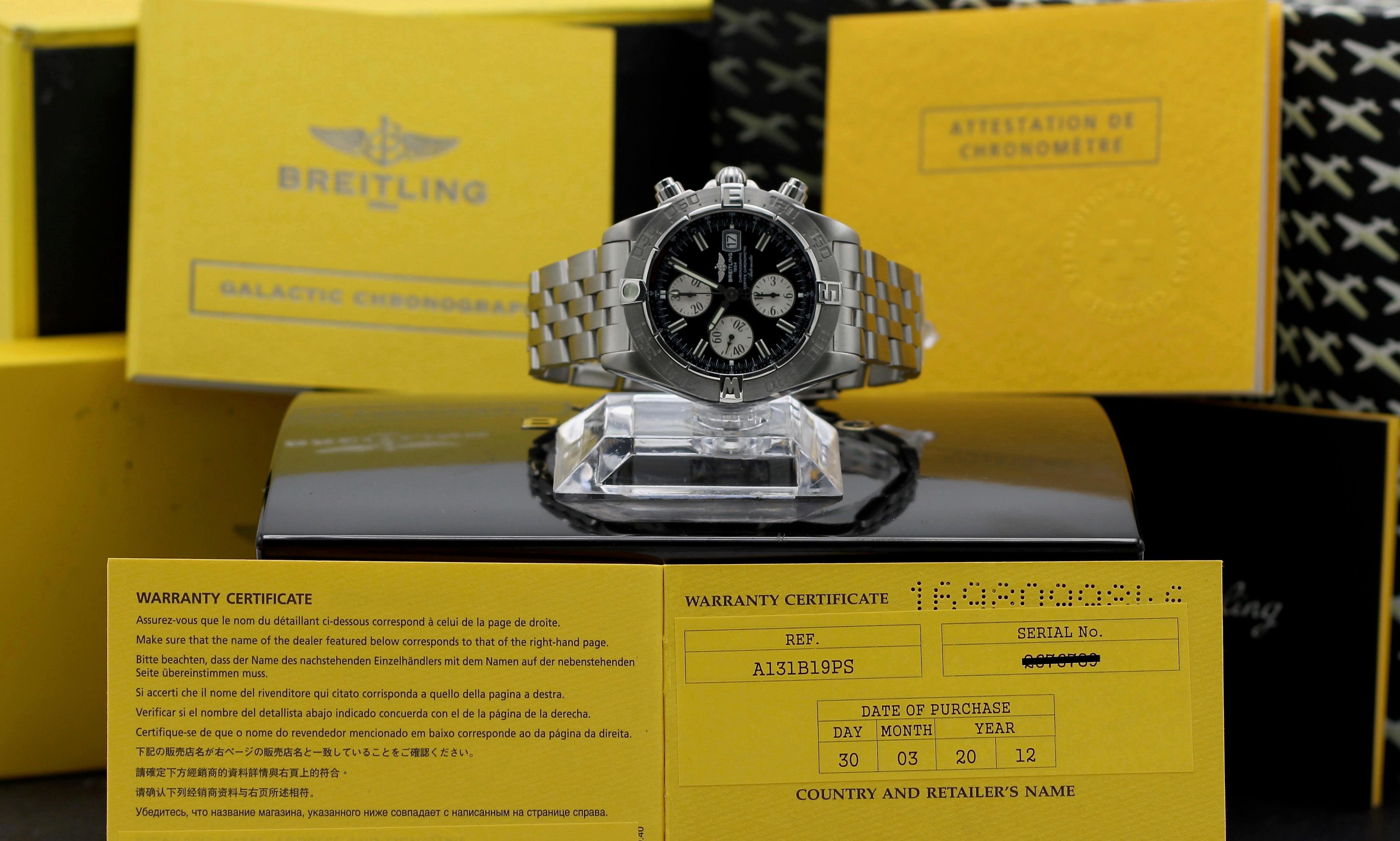 Breitling Galactic Chronograph Ii A13364 - 2012 - Breitling horloge - Breitling kopen - Breitling heren horloge - Trophies Watches