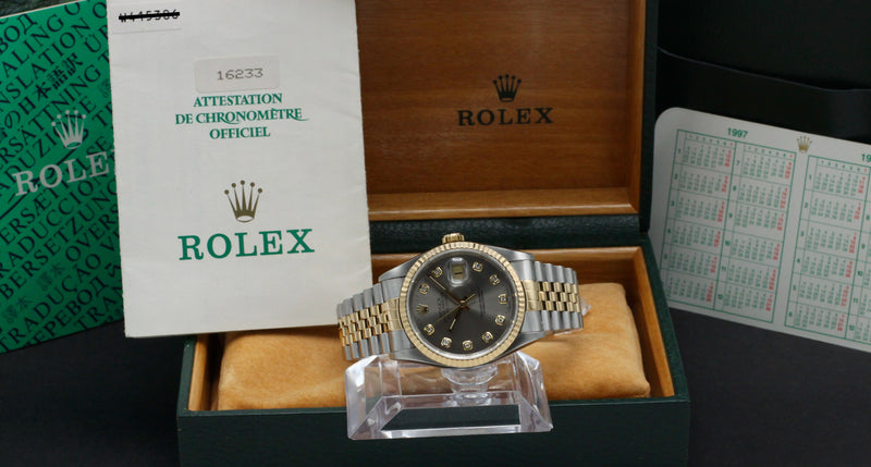 Rolex Datejust 16233G - 1997 - Rolex horloge - Rolex kopen - Rolex heren horloge - Trophies Watches