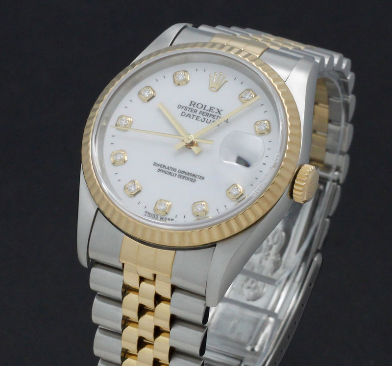 Rolex Datejust 16233G - 1999 - Rolex horloge - Rolex kopen - Rolex heren horloge - Trophies Watches