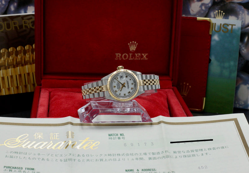 Rolex Lady-Datejust 69173 - 1994 - Rolex horloge - Rolex kopen - Rolex dames horloge - Trophies Watches