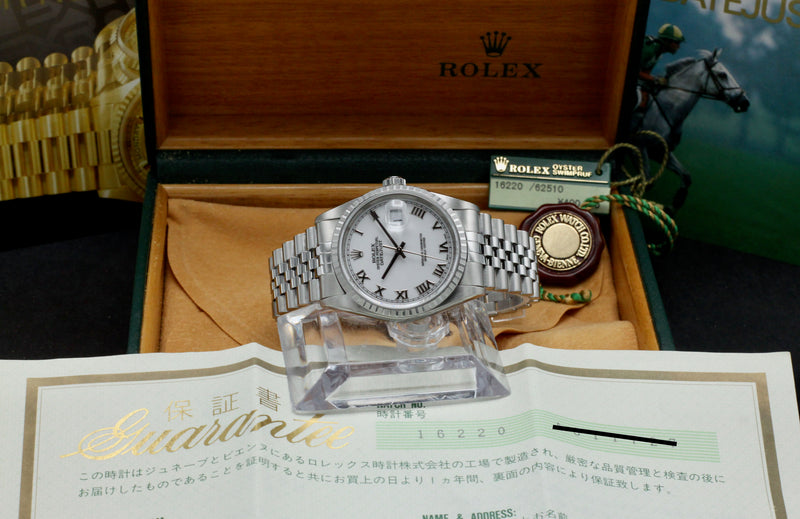 Rolex Datejust 16220 - 2000 - Rolex horloge - Rolex kopen - Rolex heren horloge - Trophies Watches