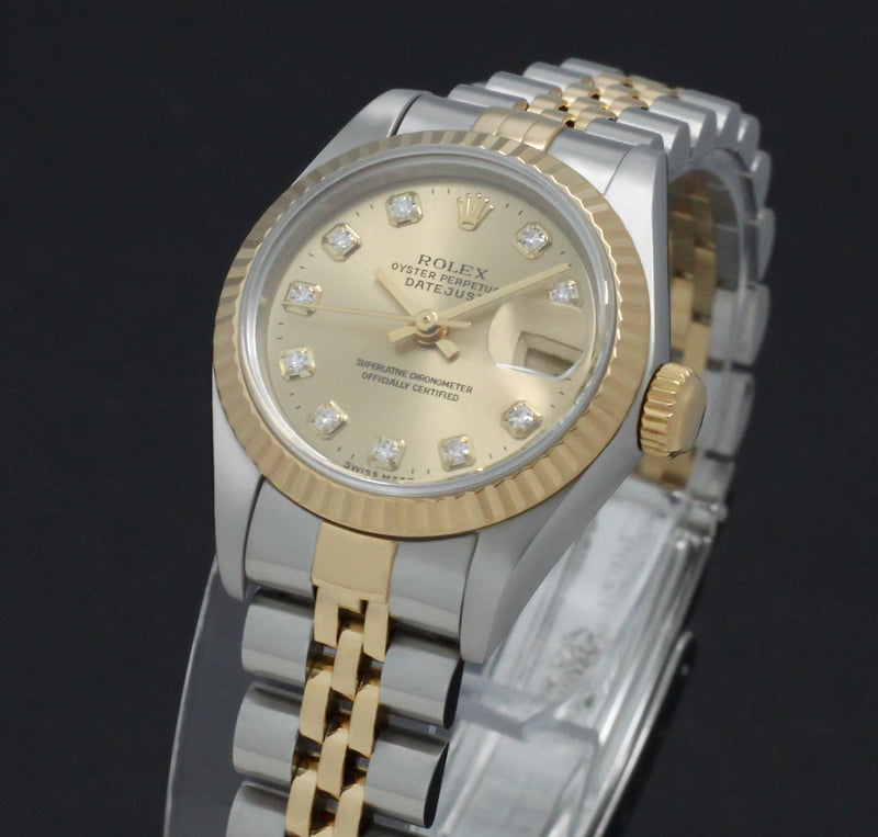 Rolex Lady-Datejust 69173G - 1996 - Rolex horloge - Rolex kopen - Rolex dames horloge - Trophies Watches