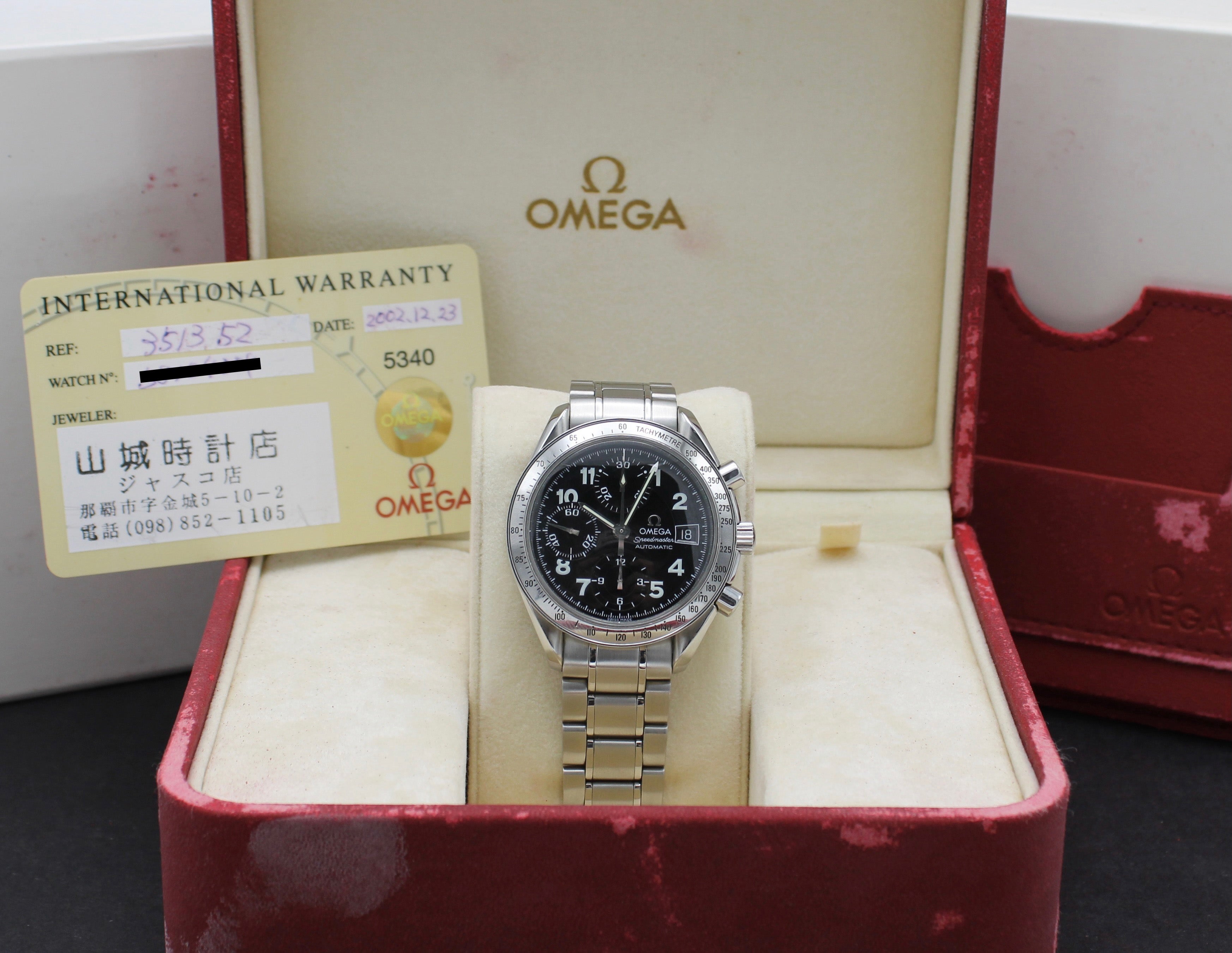 Omega Speedmaster 3513.52.00 - 2002 - Omega horloge - Omega kopen - Omega heren horloge - Trophies Watches