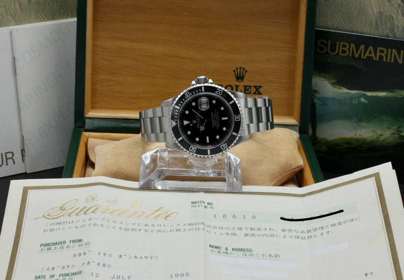 Rolex Submariner 16610 - 1995 - Rolex horloge - Rolex kopen - Rolex heren horloge - Trophies Watches
