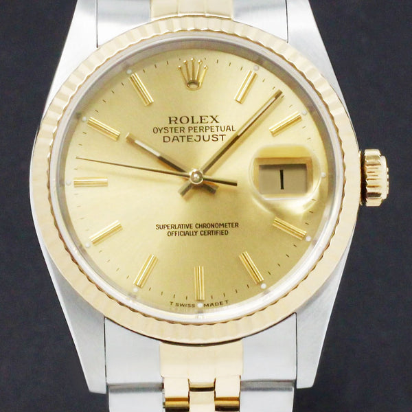 Rolex Datejust 16233 - 1990 - Rolex horloge - Rolex kopen - Rolex heren horloge - Trophies Watches