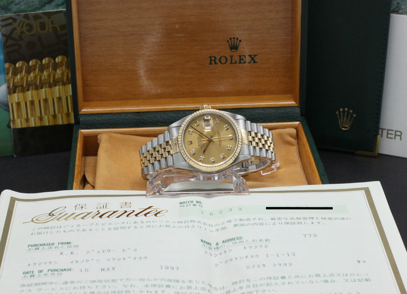 Rolex Datejust 16233G - 1997 - Rolex horloge - Rolex kopen - Rolex heren horloge - Trophies Watches