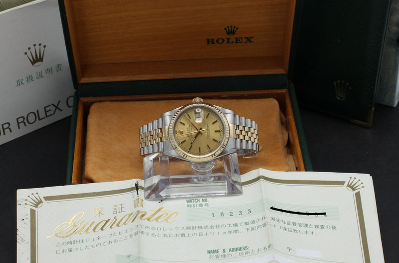 Rolex Datejust 16233 - 1992 - Rolex horloge - Rolex kopen - Rolex heren horloge - Trophies Watches