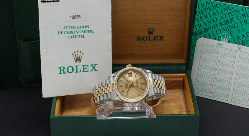 Rolex Datejust 16233 - 2002 - Rolex horloge - Rolex kopen - Rolex heren horloge - Trophies Watches