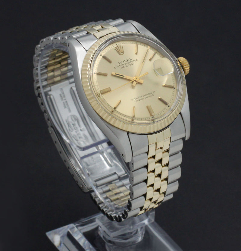 Rolex Datejust 1601 - 1969 - goud/staal - two/tone - Rolex horloge - Rolex kopen - Rolex heren horloge - Trophies Watches