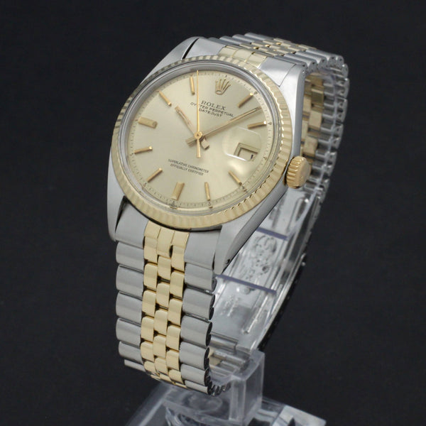 Rolex Datejust 1601 - 1971 - goud/staal - two/tone - Rolex horloge - Rolex kopen - Rolex heren horloge - Trophies Watches