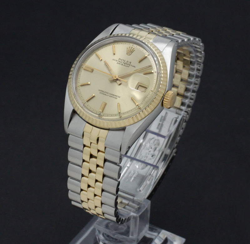 Rolex Datejust 1601 - 1971 - goud/staal - two/tone - Rolex horloge - Rolex kopen - Rolex heren horloge - Trophies Watches