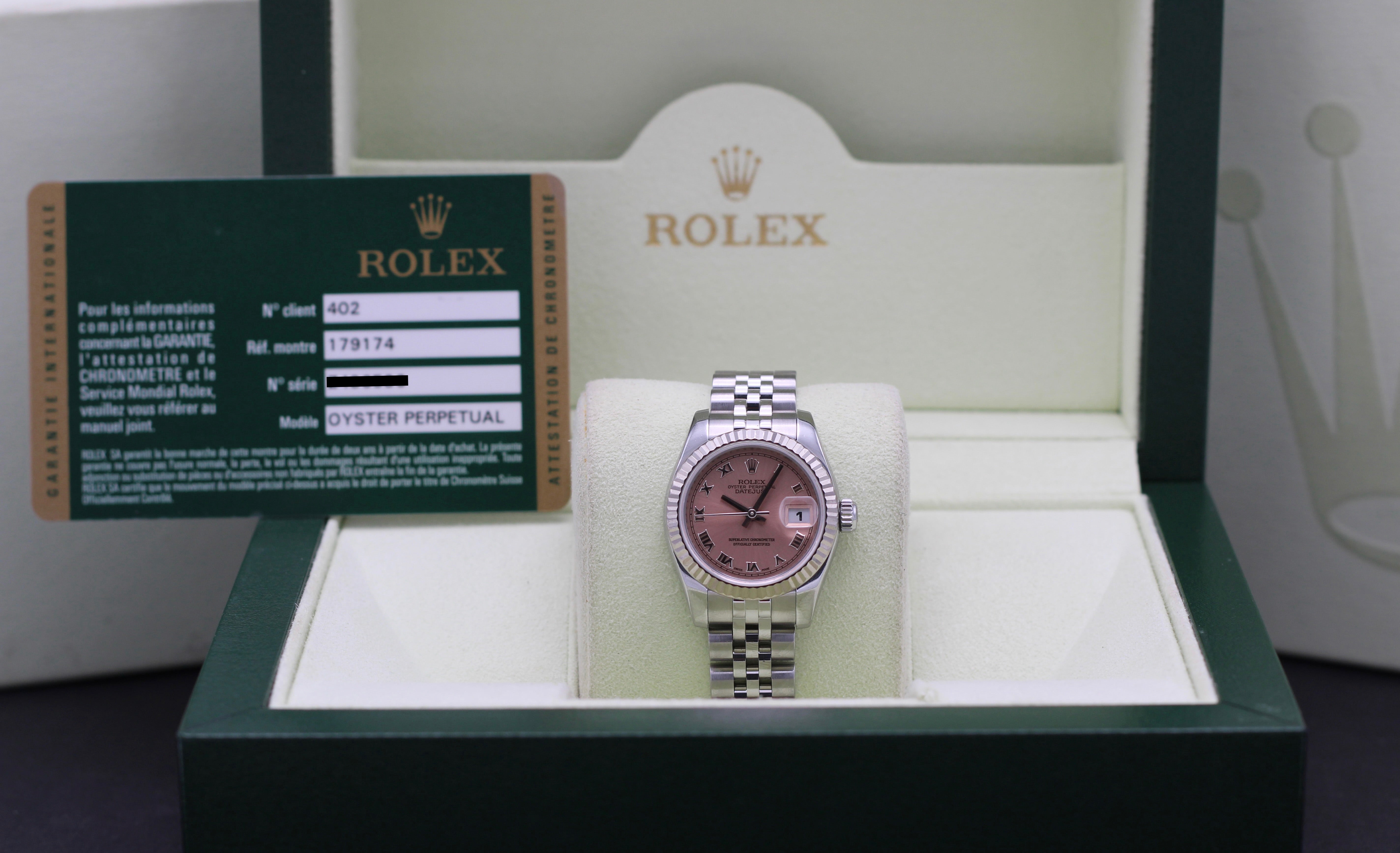 Rolex Oyster Perpetual Lady Datejust 179174 - 2008 - Rolex horloge - Rolex kopen - Rolex dames horloge - Trophies Watches