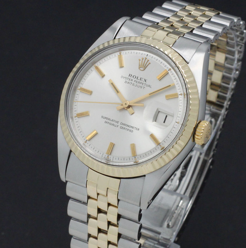 Rolex Datejust 1601 - 1972 - goud/staal - two/tone - Rolex horloge - Rolex kopen - Rolex heren horloge - Trophies Watches