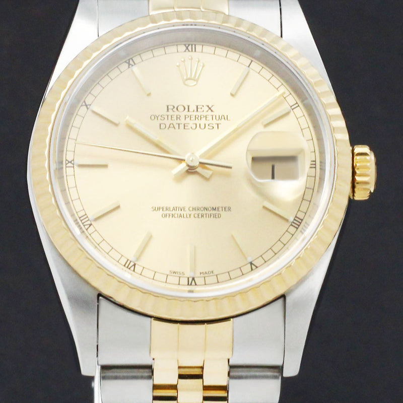 Rolex Datejust 16233 - 2001 - Rolex horloge - Rolex kopen - Rolex heren horloge - Trophies Watches