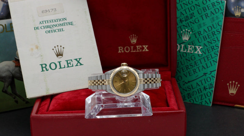 Rolex Lady-Datejust 69173 - 1994 - Rolex horloge - Rolex kopen - Rolex dames horloge - Trophies Watches