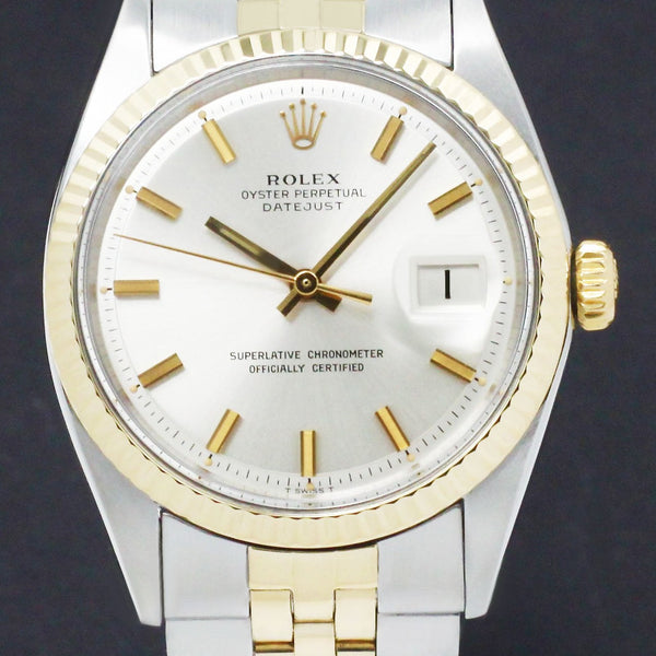 Rolex Datejust 1601 - 1972 - goud/staal - two/tone - Rolex horloge - Rolex kopen - Rolex heren horloge - Trophies Watches