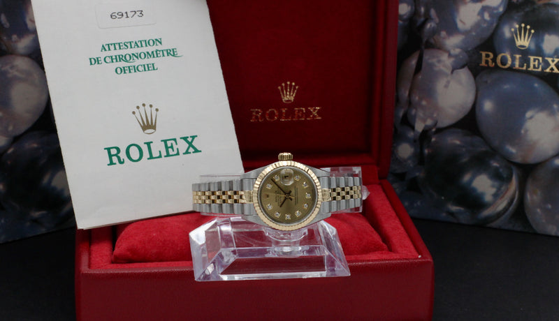 Rolex Lady-Datejust 69173G - 1996 - Rolex horloge - Rolex kopen - Rolex dames horloge - Trophies Watches