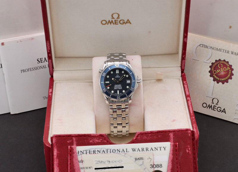 Omega Seamaster Diver 300 M 2551.80.00- 1999 - Omega horloge - Omega kopen - Omega heren horloge - Trophies Watches
