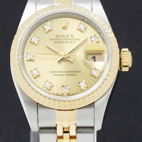 Rolex Lady-Datejust 69173 - 1994 - Rolex horloge - Rolex kopen - Rolex dames horloge - Trophies Watches