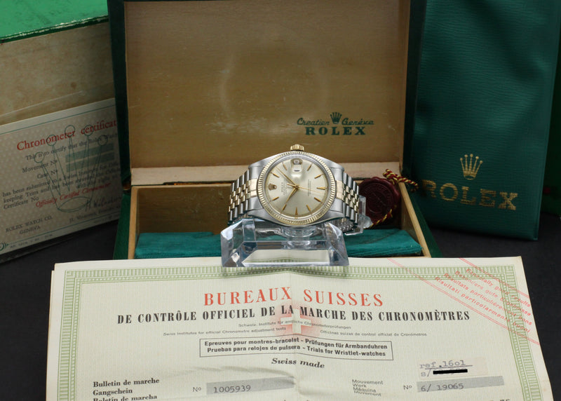 Rolex Datejust 1601 - 1961 - goud/staal - two/tone - Rolex horloge - Rolex kopen - Rolex heren horloge - Trophies Watches