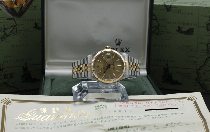 Rolex Datejust 16013 - 1987 - Rolex horloge - Rolex kopen - Rolex heren horloge - Trophies Watches