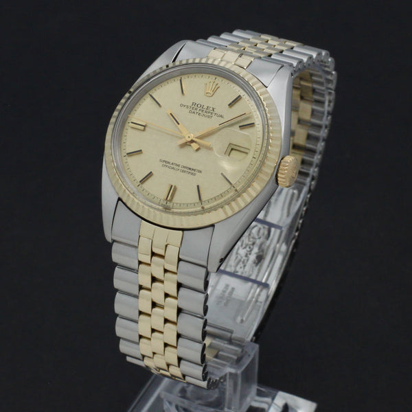 Rolex Datejust 1601 - 1972 - goud/staal - two/tone - Rolex horloge - Rolex kopen - Rolex heren horloge - Trophies Watches