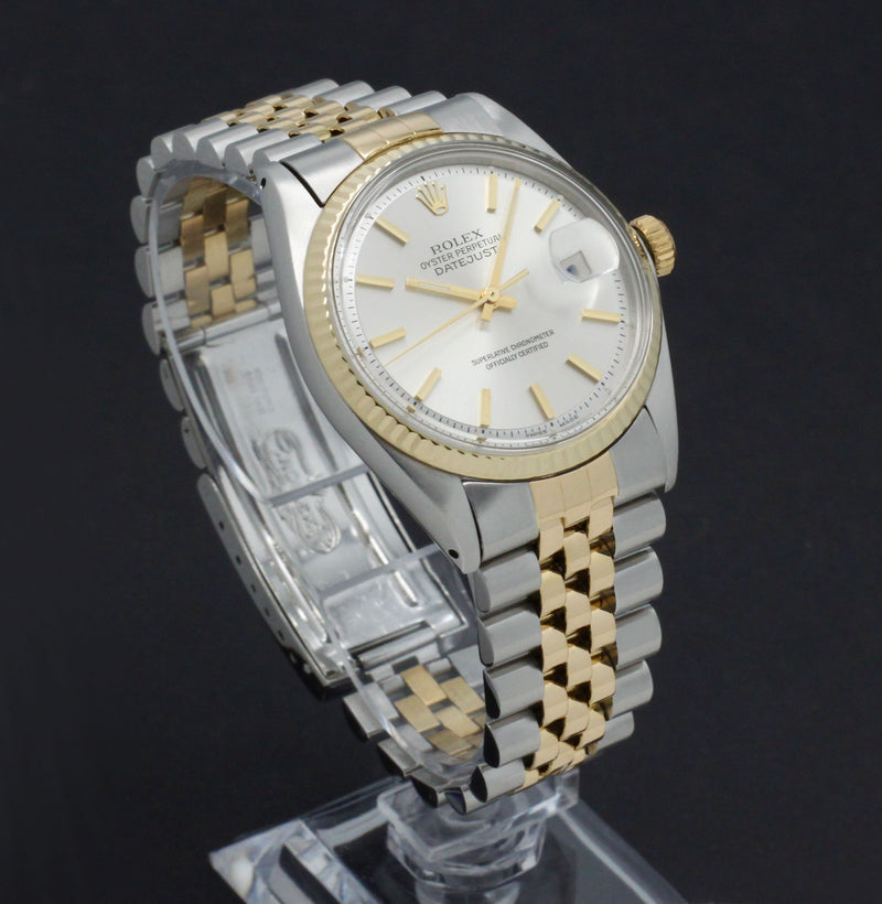 Rolex Datejust 1601 - 1973 - goud/staal - two/tone - Rolex horloge - Rolex kopen - Rolex heren horloge - Trophies Watches