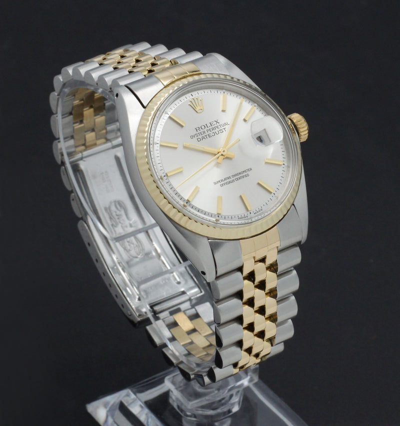 Rolex Datejust 1601 - 1973 - goud/staal - two/tone - Rolex horloge - Rolex kopen - Rolex heren horloge - Trophies Watches