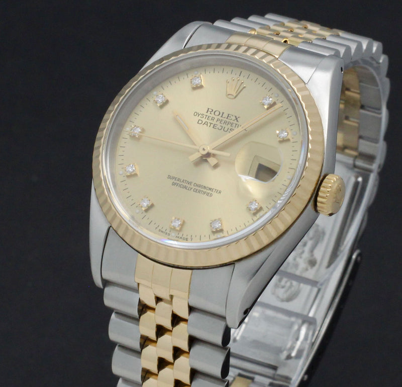 Rolex Datejust 16233G - 1991 - Rolex horloge - Rolex kopen - Rolex heren horloge - Trophies Watches